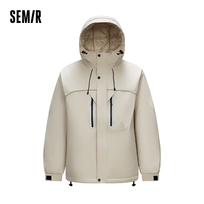 Outdoor Sport Winter Jacket - Piumino Semir da uomo testurizzato con