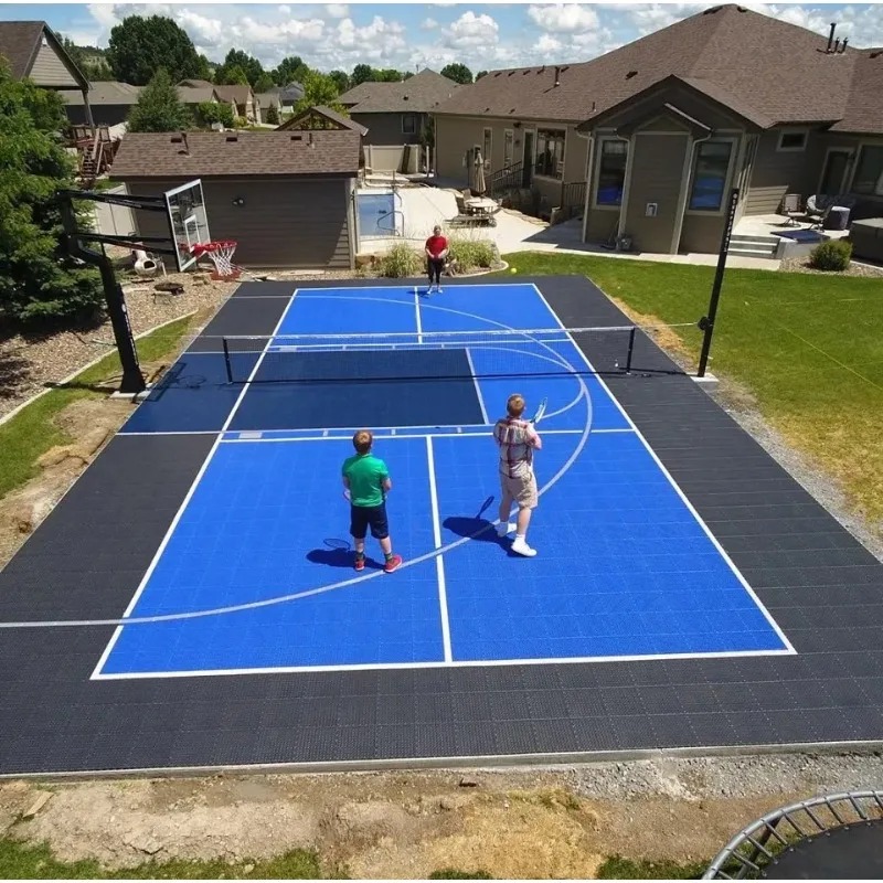 Outdoor Sport Court Tiles - Lunga garanzia PP pickleball court piastrelle