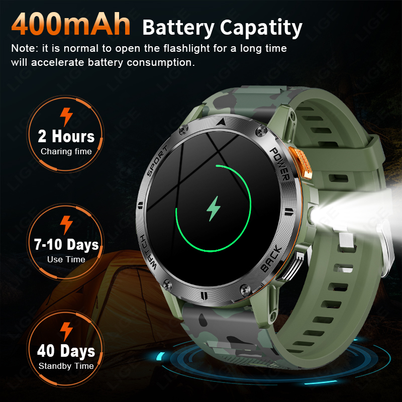 LIGE Smartwatch da uomo di liv - Outdoor Sport Day recensione e prezzo