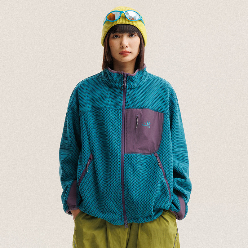 Giacca in Pile Polare con Stri - Outdoor Sport Winter Jacket recensione e prezzo