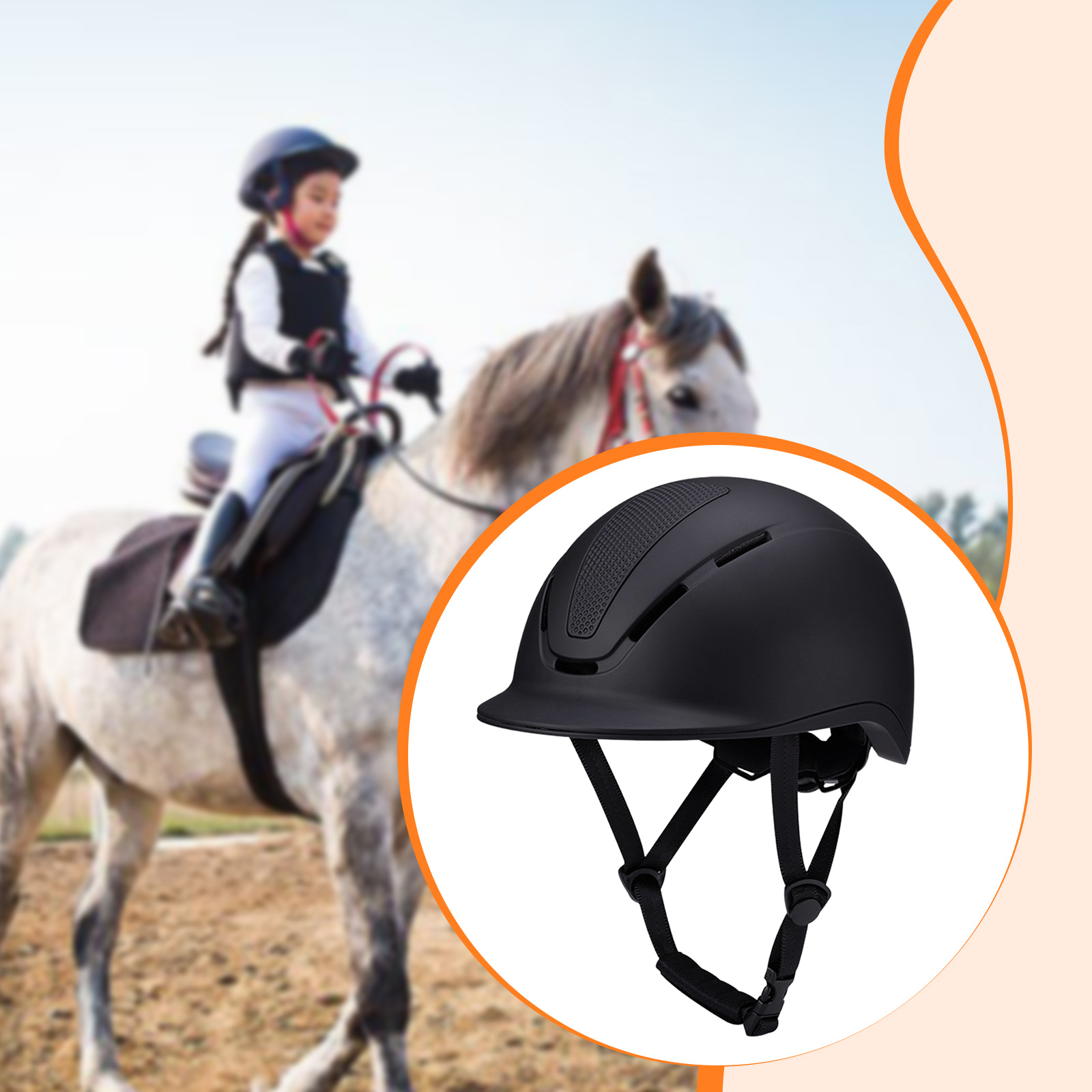 Casco equestre regolabile con  - Equestrian Helmet recensione e prezzo