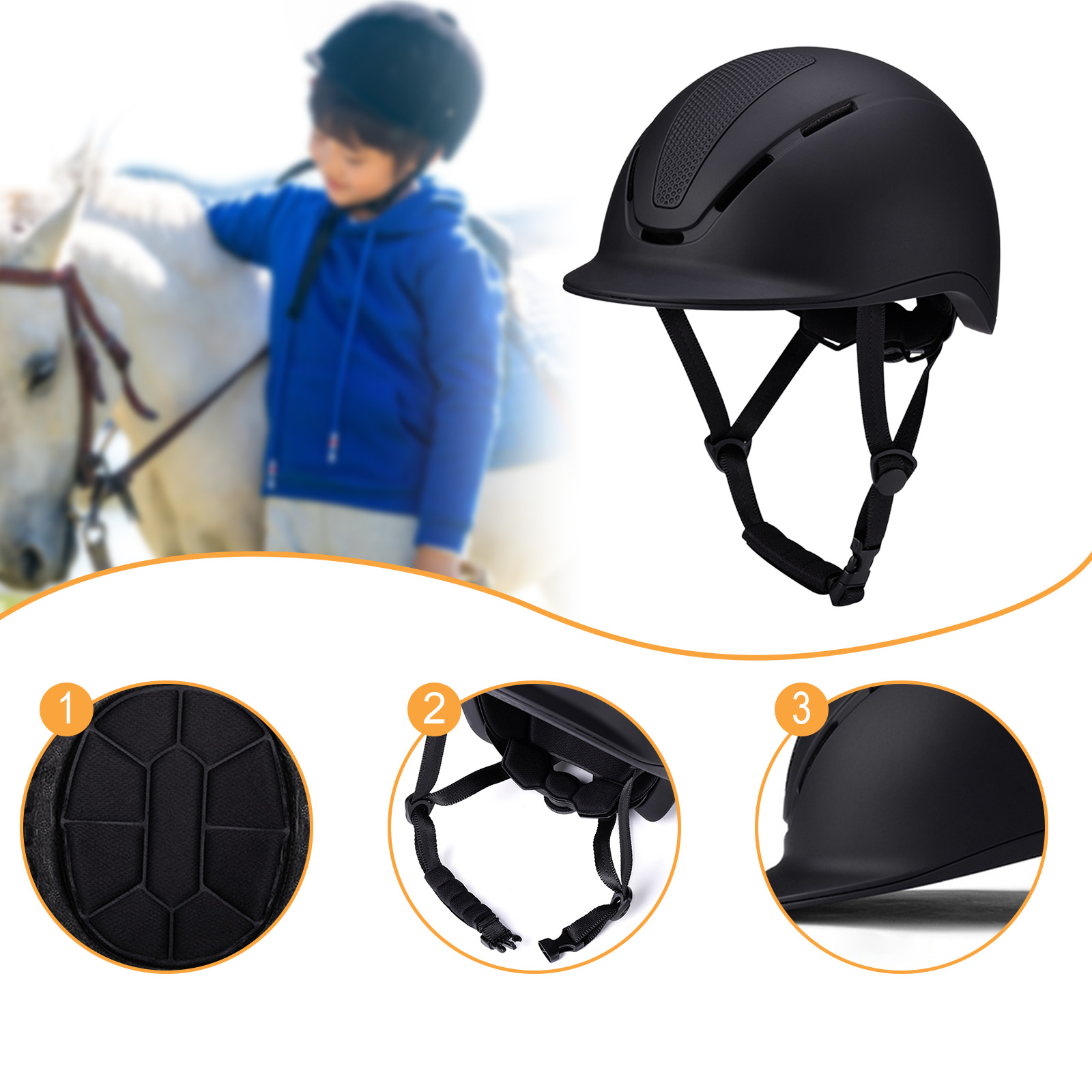 Casco equestre regolabile con  - Equestrian Helmet recensione e prezzo